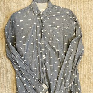 long sleeve shirt dinosaur print from the American museum of natural history